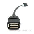 USB-2.0 to Dupont 5Pin Header Motherboard Cable Cord